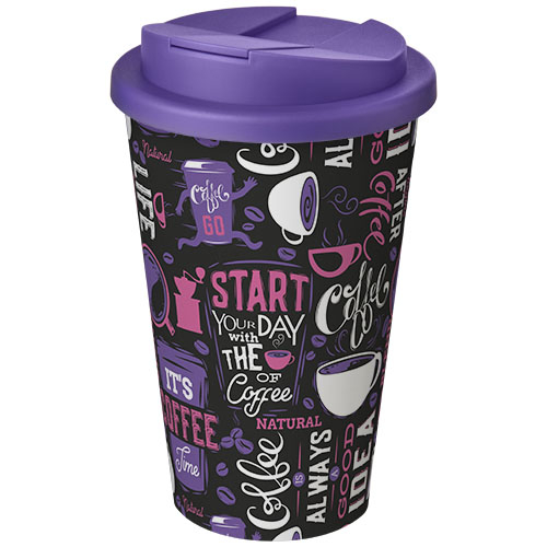 Gobelet isolant personnalisable 350ml Americano® Blanc et Violet